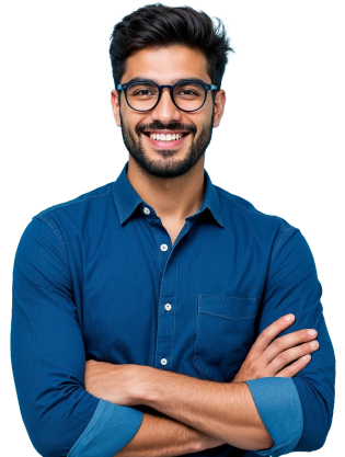 Smiling professional showcasing tailored business consulting services for clients