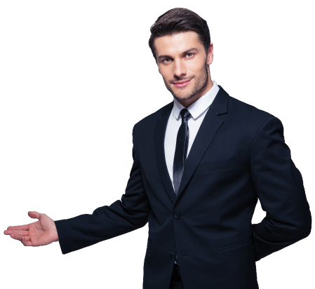 Businessman presenting targeted digital marketing strategies for effective results 